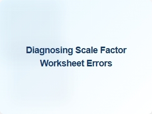 Diagnosing Errors in Scale Factor Worksheet Problems
