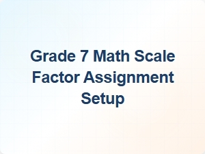 Setting Up a Scale Factor Assignment